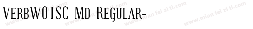 VerbW01SC Md Regular字体转换